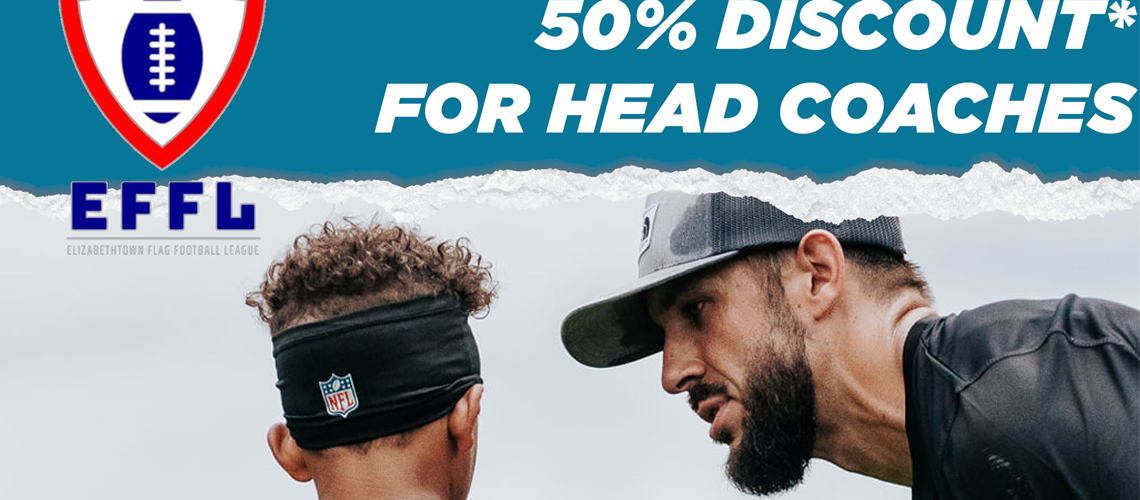 50% DISCOUNT FOR HEAD COACHES